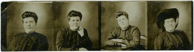 Unidentified female in a sequence of four photos; same individual pictured in item 84