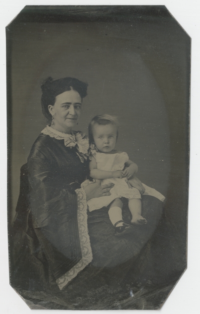 Unidentified woman with child