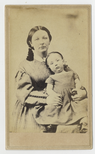 Unidentified woman with girl