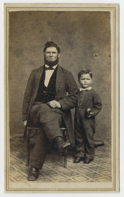 Unidentified man and boy