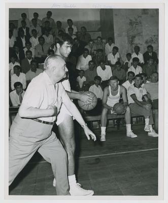 Near and Middle East Clinic; Adolph Rupp, Gary Gamble, and Cliff Berger
