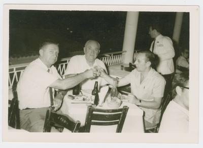 Harry Lancaster, Adolph Rupp, and [?] Sandropoulous
