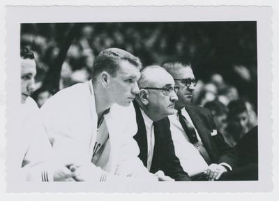 Allen Feldhaus, Adolph Rupp, and Harry Lancaster