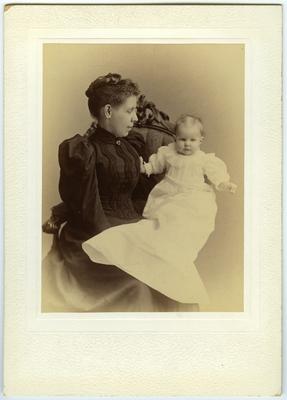 Unidentified woman and infant,                              Lorna 6 1/2 mos