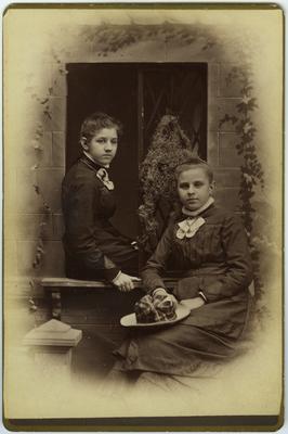 Two unidentified young girls