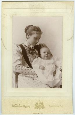 Unidentified woman and infant