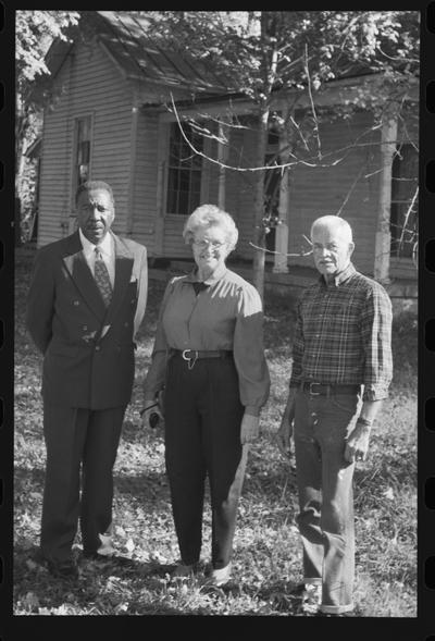Niece, nephew and minister at Dyer family home, Columbia, Tennessee