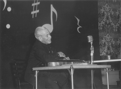 Performance by John Jacob Niles at Women's Club Luncheon; Fort Knox, KY; George B. Dorr