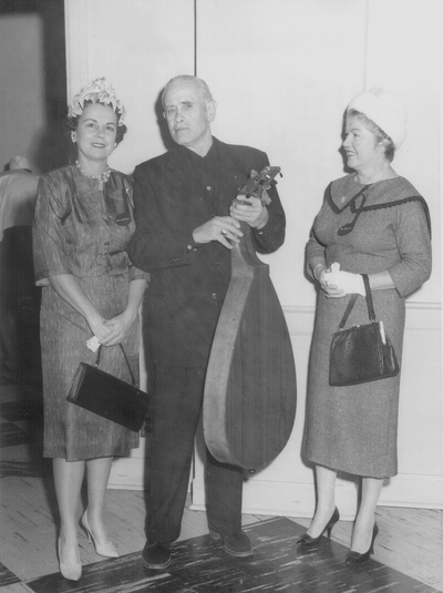 Performance by John Jacob Niles at Women's Club Luncheon; Fort Knox, KY; George B. Dorr