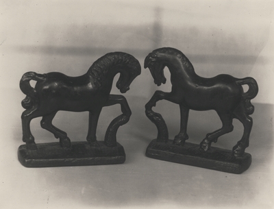 Horse figurines; John Jacob Niles