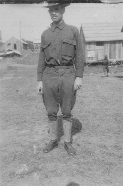 John Jacob Niles in military uniform (