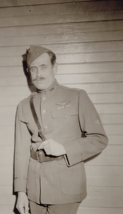 John Jacob Niles in uniform