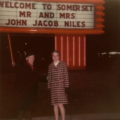 John Jacob Niles and Rena Niles; Somerset, KY