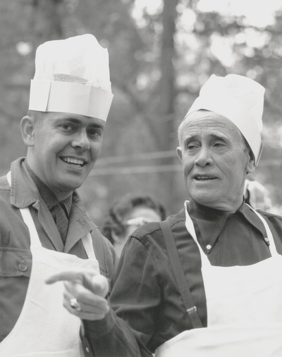 John Jacob Niles with Jack Cobb; Iroquois Hunt Club Barbecue [MISSING]