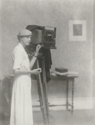 Doris Ulmann with her camera; John Jacob Niles