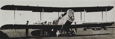 British DeHaviland aeroplane used for reconnaissance, photographic work and daylight bombing; Paul Thompson