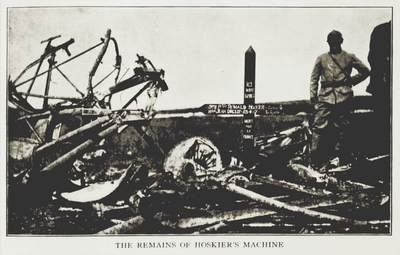 The remains of Hoskier's machine