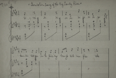 Page from Niles song book