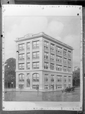 Lexington Herald building, copy negative