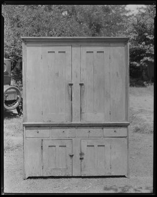 Large wooden cabinet, outdoors