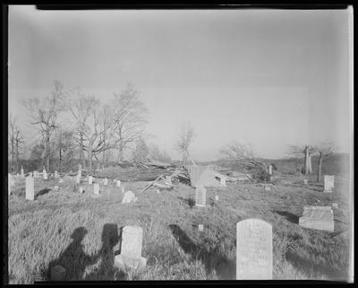 Graveyard w/ damaged trees