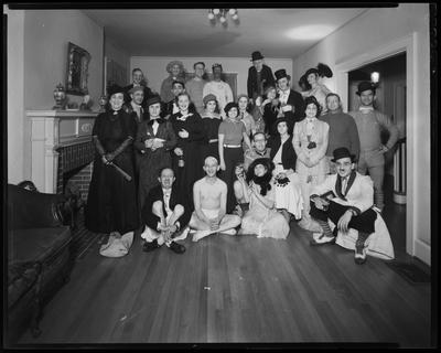 A group of people in costumes