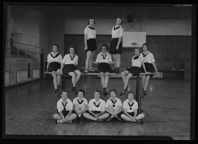 Girls gymnastics team
