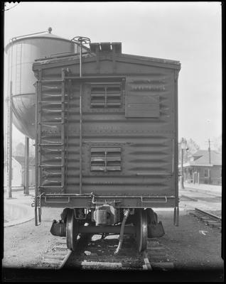 Rear end of freight car