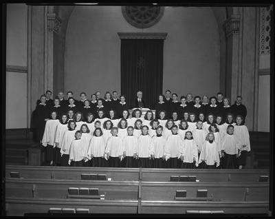 Church choir and minister