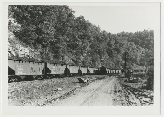 Stoker Coal Company; Scuddy, Kentucky - row of coal cars