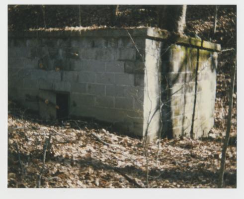 Old explosives house at Marlowe, deserted since 1953