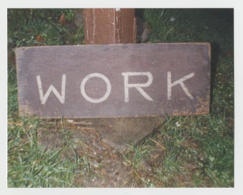 Work sign at Marlowe