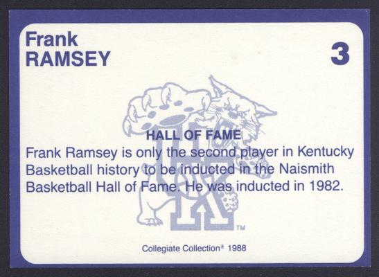 Kentucky's Finest #3: Frank Ramsey (1950-54), back
