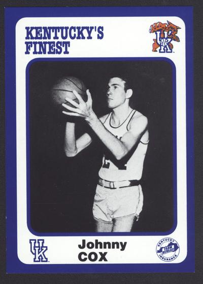 Kentucky's Finest #14: Johnny Cox (1956-59), front