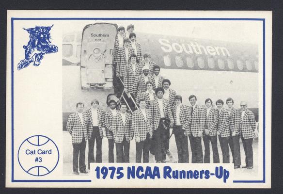 Cat Card #3: 1975 NCAA runners-up, front