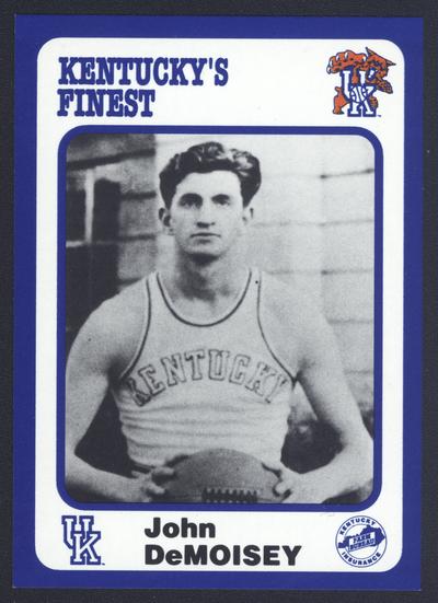Kentucky's Finest #22: John [Frenchy] DeMoisey (1931-34), front