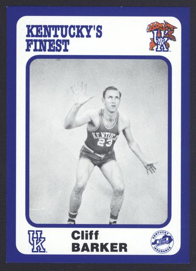 Kentucky's Finest #27: Cliff Barker (1946-69), front