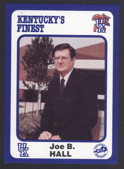 Kentucky's Finest #30: Joe B. Hall (1973-85), front