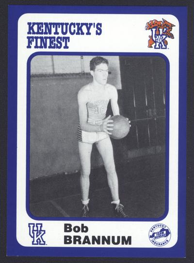 Kentucky's Finest #31: Bob Brannum (1943-44; 1946-47), front