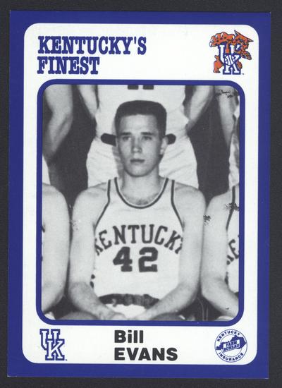 Kentucky's Finest #37: Bill Evans (1951-55), front
