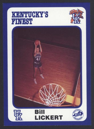 Kentucky's Finest #38: Bill Lickert (1958-61), front