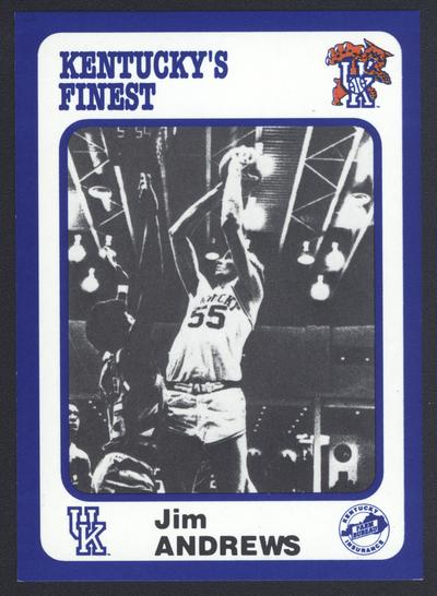 Kentucky's Finest #46: Jim Andrews (1970-73), front