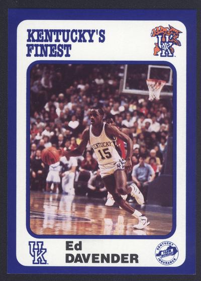 Kentucky's Finest #47: Ed Davender (1984-88), front