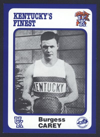 Kentucky's Finest #56: Burgess Carey (1924-26), front