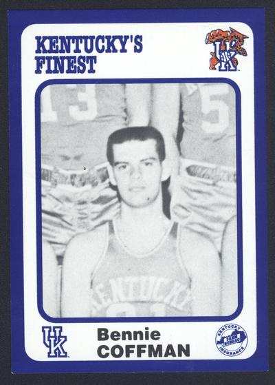 Kentucky's Finest #62: Bennie Coffman (1958-60), front