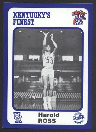 Kentucky's Finest #71: Harold Ross (1954-58), front