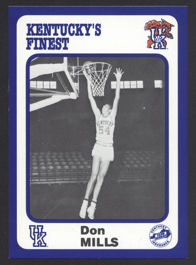 Kentucky's Finest #73: Don Mills (1956-60), front