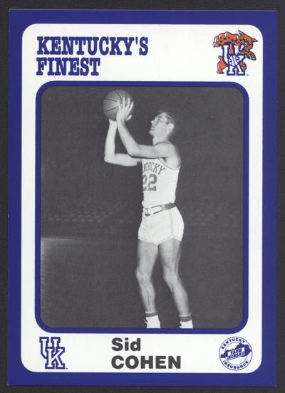 Kentucky's Finest #75: Sid Cohen (1958-60), front