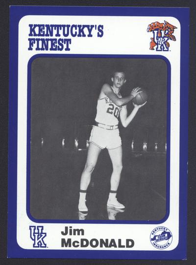 Kentucky's Finest #80: Jim McDonald (1958-1961), front