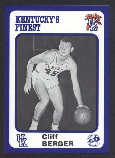 Kentucky's Finest #87: Cliff Berger (1964-1968), front